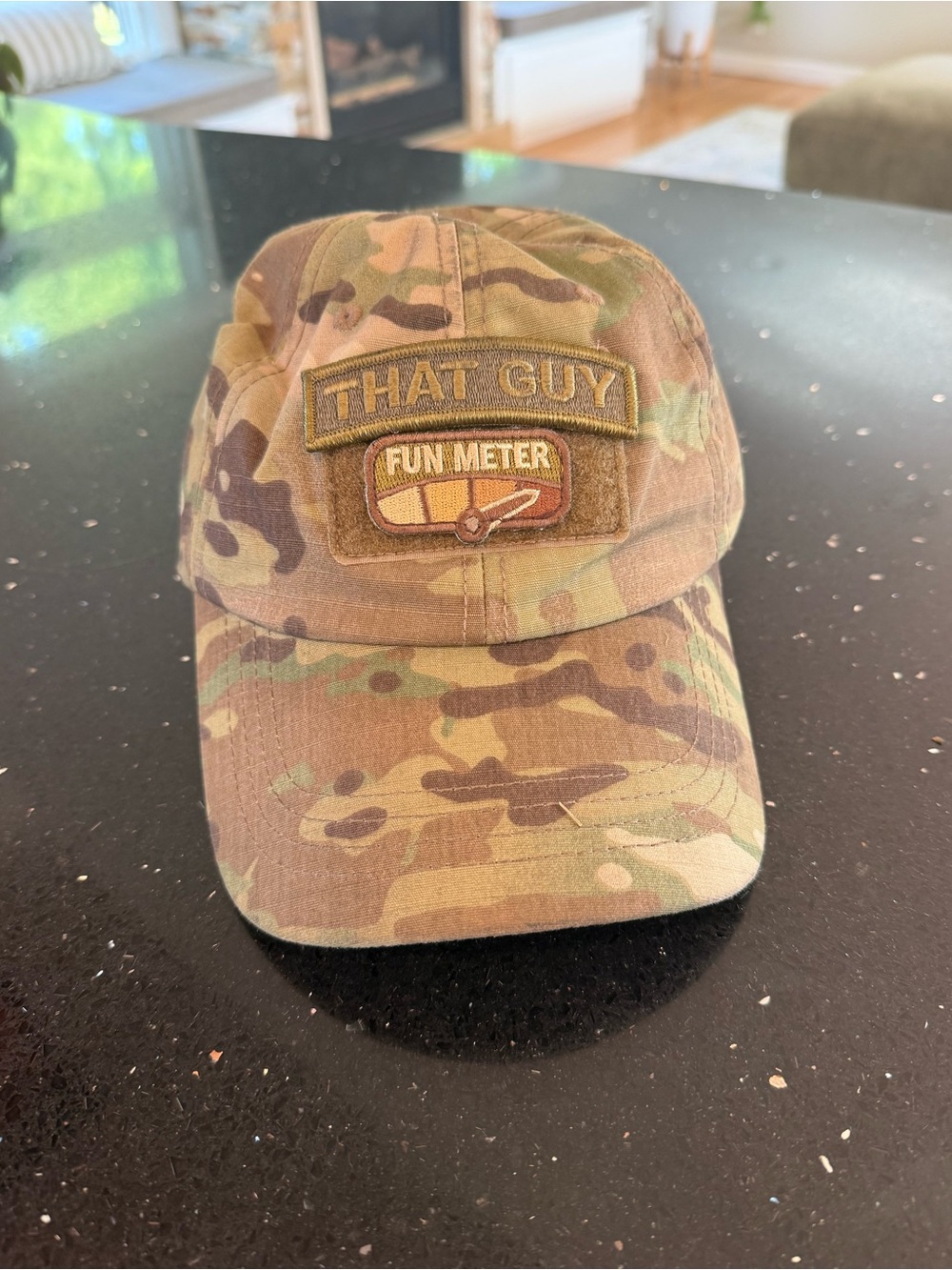Camo 'That Guy' Fun Meter Patch Baseball Style Hat